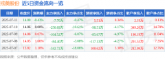 股票行情快报：戎美股份（301088）7月11日主力资
